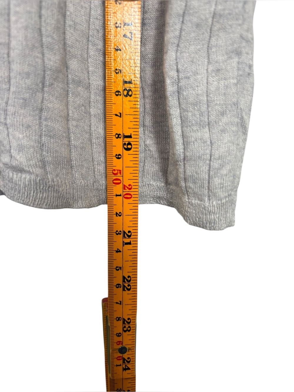 J.Crew Silk Cashmere Cropped T-Shirt in Heather Harbor Grey BG652 Medium - Picture 9 of 10